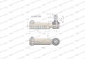 Przegub kierowniczy 148mm- M1 1/8-12 AL39020 WARYŃSKI-63009