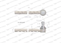 Przegub kierowniczy 370mm AL39024 WARYŃSKI-65849