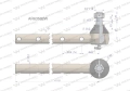 Przegub kierowniczy 411,5mm AR63592 WARYŃSKI-71032