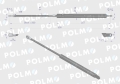 Siłownik szyby tylnej L max. 500mm CA287598P MASSEY FERGUSON MAUSER MERCEDES BENZ POLMO-64702