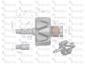 Wirnik alternatora EX257000 A120 Bizon NOWY TYP EXPOM KWIDZYN eu-74007