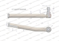 Przegub kierowniczy prawy 395mm- M26x1,5 F716300100020 WARYŃSKI-65930