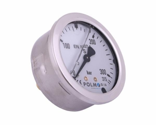 Manometr glicerynowy M63 0-315 bar tylne przyłącze G1/4" POLMO-65097