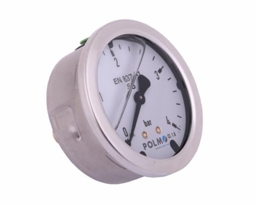 Manometr glicerynowy M63 0-4 bar tylne przyłącze G1/4" POLMO-65161