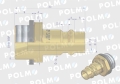 Szybkozłącze pneumatyczne P26 NW7.2 wtyczka 3/8"BSP gwint zewnętrzny POLMO  ( sprzedawane po 5 )-64815