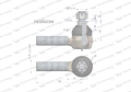 Przegub kierowniczy 139mm - 1 1/8"L RE173540 WARYŃSKI-70774