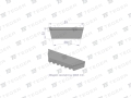 Pas klinowy Hard-Belt (T-702536.0) AP1001200 do CLAAS / DEUTZ-FAHR 702536.0 / 6204313 TEGER-70579