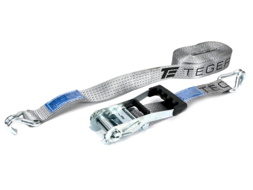 Pas transportowy 5T 10m komplet z napinaczem z gumową okładziną 230mm z atestem TEGER-88628