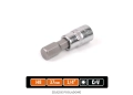 Klucz nasadowy 1/4" z bitem HEX 37 mm/H8 /TEGER-88339