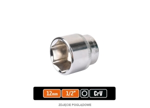 Klucz nasadowy 1/2" sześciokątny 12 mm / TEGER