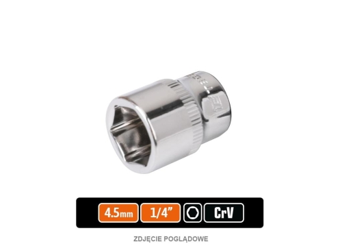Klucz nasadowy 1/4" sześciokątny 4.5 mm / TEGER-88053