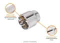 Klucz nasadowy 1/2" SPLINE 16 mm / TEGER-88536