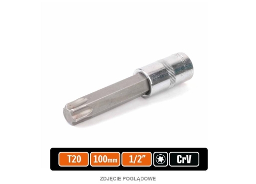 Klucz nasadowy 1/2" z bitem TORX 100 mm/T20 / TEGER-88361