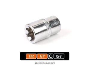 Klucz nasadowy 1/2" TORX E22 / TEGER