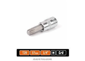 Klucz nasadowy 1/4" z bitem TORX 37 mm/T20 /TEGER