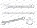 Klucz płasko-oczkowy 10 mm / TEGER-81449