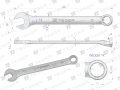 Klucz płasko-oczkowy 11 mm / TEGER-81452