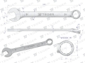 Klucz płasko-oczkowy 21 mm / TEGER-81482