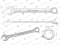 Klucz płasko-oczkowy 23 mm / TEGER-81488