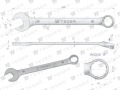 Klucz płasko-oczkowy 30 mm / TEGER-81506