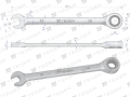 Klucz płasko-oczkowy z grzechotką 10 mm / TEGER-83508