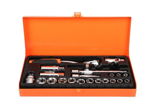 Zestaw kluczy nasadowych 3/8" (22 el) / TEGER-88043