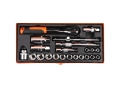 Zestaw kluczy nasadowych 3/8" (22 el) / TEGER-88044