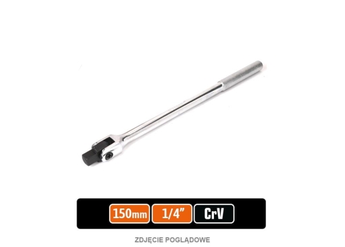 Pokrętło do nasadek obrotowe - uchylne 1/4" 150 mm / TEGER-87981