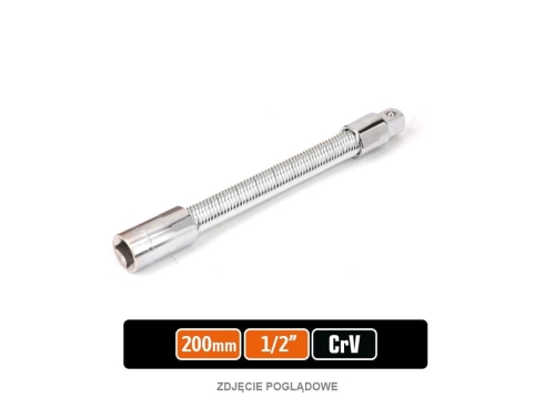 Przedłużka do nasadek 1/2" giętka 200 mm / TEGER-88015