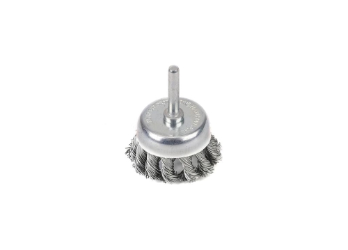 Szczotka doczołowa z trzpieniem - drut skręcany FI 6/50 mm / TEGER-87732