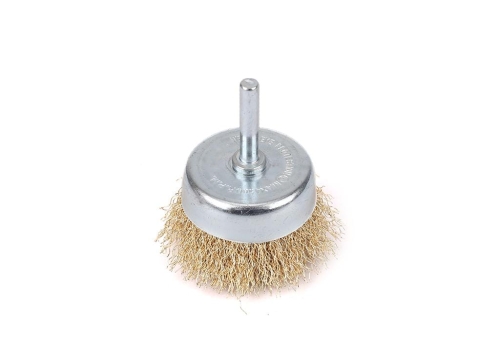 Szczotka doczołowa z trzpieniem - drut falowany FI 6/60 mm / TEGER-87742