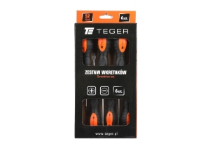 Zestaw wkrętaków 6 szt / TEGER