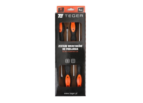 Zestaw wkrętaków do pobijania 4 szt / TEGER-88778