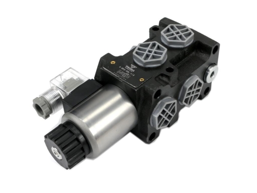 Dzielnik. zawór. elektrozawór kierunkowy elektromagnetyczny kontroli (DVS6/50L) 12V DC 6/2 G1/2 50L VOIMA-88557