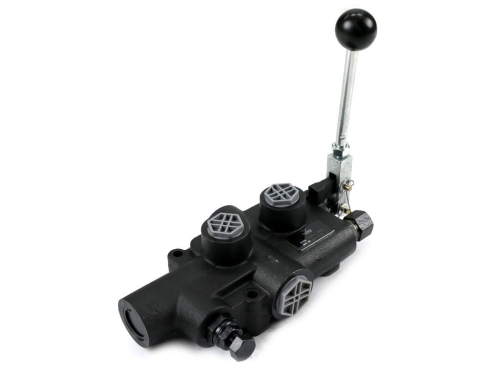 Rozdzielacz hydrauliczny 1-sekcyjny 80L do łuparek (sprężyna i zatrzask z odskokiem) VOIMA-89402