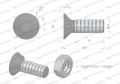 Śruba kpl. płużna dwunoskowa większy łeb M10x30 mm kl.10.9 Waryński ( sprzedawane po 25 )-85248
