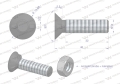 Śruba kpl. płużna dwunoskowa większy łeb M10x40 mm kl.10.9 Waryński ( sprzedawane po 25 )-85254