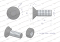 Śruba kpl. płużna dwunoskowa większy łeb M12x35 mm kl.12.9 Waryński ( sprzedawane po 25 )-85239