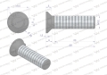 Śruba płużna dwunoskowa M12x30 mm kl.12.9 Waryński ( sprzedawane po 10kg )-85262