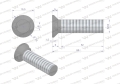 Śruba kpl. płużna dwunoskowa M12x60 mm kl.12.9 Waryński ( sprzedawane po 25 )-68578