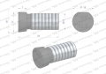 Śruba płużna oval z jednej strony ścięta M14x34 mm kl.12.9 zastosowanie Kverneland Waryński M14X34OV1 ( sprzedawane po 10kg )-85268