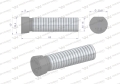 Śruba kpl. płużna oval z jednej strony ścięta M16x65 mm kl.12.9 zastosowanie Kverneland Waryński M16X65OV1 ( sprzedawane po 10 )-70482