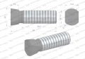 Śruba kpl. płużna oval z dwóch stron ścięta M14x48 mm kl.12.9 zastosowanie Vogel &amp; Noot Waryński M14X48OV2VN ( sprzedawane po 25 )-70497