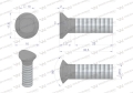 Śruba redliczkowa półokrągła M10x35 mm kl. 8.8 Waryński ( sprzedawane po 10kg )-85273