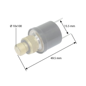 CZUJNIK CIŚNIENIA OLEJU HYDRAULICZNEGO DYFERENCJAŁU PRZEDNIEJ OSI NEW HOLLAND CASE IH 82008236  81871986  F1NN7E440AA