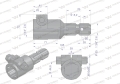 Redukcja adapter na śrubę 1 3/4" 6 wpustów na wałek 1 3/8" 6 wpustów WARYŃSKI-64129