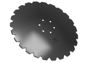 Talerz uzębiony Z-24 fi 560 mocowanie 6/120 grubość 4 mm stal borowa WARYŃSKI R