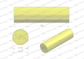 Amortyzator poliuretanowy walec 30x105 WARYŃSKI ( sprzedawane po 4 )-66065