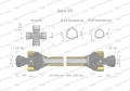 Wał przegubowo-teleskopowy 660-1000mm 270Nm 40230 CE 2020 seria 2R WARYŃSKI WA25-61-79289