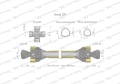 Wał przegubowo-teleskopowy 910-1400mm 270Nm 40260 CE 2020 seria 2R WARYŃSKI WA25-91-79297
